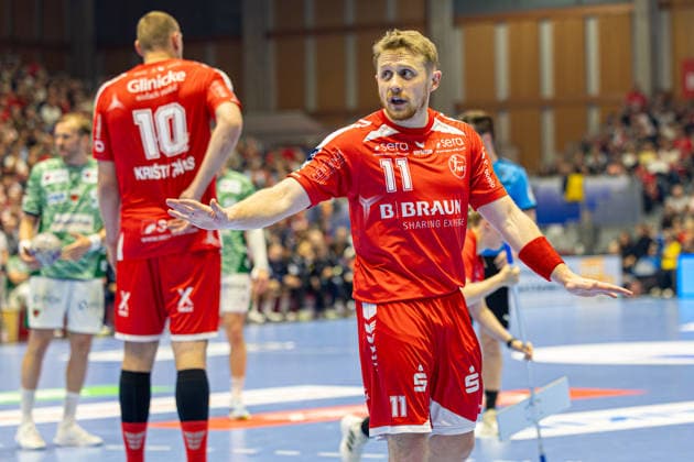 DAIKIN Handball Bundesliga, Kassel, MT Melsungen vs. Fuechse Berlin, Rothenbach-Halle Kassel; 04.06.2026 DAIKIN Handball Bundesliga, Kassel, Germany - 04.06.2026: Dimitri Ignatow (MT Melsungen, 11) mit Geste, Handball Bundesliga, Spiel der MT Melsungen vs. Fuechse Berlin, Rothenbach-Halle Kassel Copyright: xBEAUTIFULxSPORTS Freudensteinx