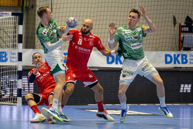 DAIKIN Handball Bundesliga, Kassel, MT Melsungen vs. Fuechse Berlin, Rothenbach-Halle Kassel; 04.06.2026 DAIKIN Handball Bundesliga, Kassel, Germany - 04.06.2026: Mathias Gidsel (Fuechse Berlin, 19) am Ball, Handball Bundesliga, Spiel der MT Melsungen vs. Fuechse Berlin, Rothenbach-Halle Kassel Copyright: xBEAUTIFULxSPORTS Freudensteinx