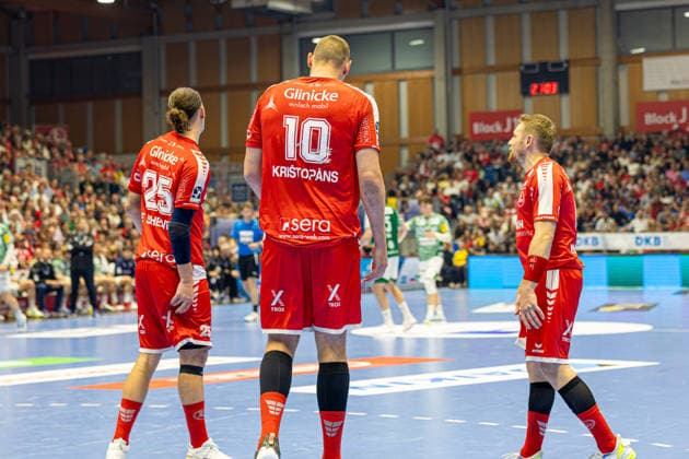 DAIKIN Handball Bundesliga, Kassel, MT Melsungen vs. Fuechse Berlin, Rothenbach-Halle Kassel; 04.06.2026 DAIKIN Handball Bundesliga, Kassel, Germany - 04.06.2026: Die Spieler der MT Melsungen, Handball Bundesliga, Spiel der MT Melsungen vs. Fuechse Berlin, Rothenbach-Halle Kassel Copyright: xBEAUTIFULxSPORTS Freudensteinx