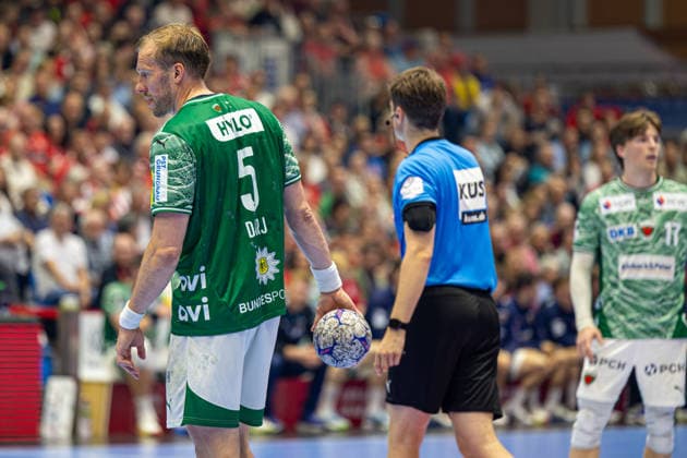 DAIKIN Handball Bundesliga, Kassel, MT Melsungen vs. Fuechse Berlin, Rothenbach-Halle Kassel; 04.06.2026 DAIKIN Handball Bundesliga, Kassel, Germany - 04.06.2026: Lukas Herburger (Fuechse Berlin, 5) am Ball, Handball Bundesliga, Spiel der MT Melsungen vs. Fuechse Berlin, Rothenbach-Halle Kassel Copyright: xBEAUTIFULxSPORTS Freudensteinx