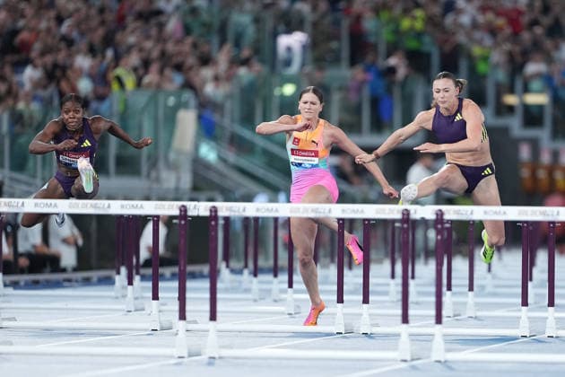 Megan Simmonds during the IAAF Diamond League Golden Gala Pietro Mennea at the Olimpico Stadium in Rome, Italy on June 04, 2026 - Athletic.  Copyright: xAlfredoxFalcone xLaPressex