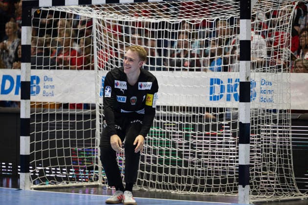 DAIKIN Handball Bundesliga, Kassel, MT Melsungen vs. Fuechse Berlin, Rothenbach-Halle Kassel; 04.06.2026 DAIKIN Handball Bundesliga, Kassel, Germany - 04.06.2026: Lasse Ludwig (Fuechse Berlin, 1) im Tor, Handball Bundesliga, Spiel der MT Melsungen vs. Fuechse Berlin, Rothenbach-Halle Kassel Copyright: xBEAUTIFULxSPORTS Freudensteinx