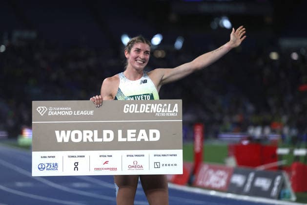 ATHLETICS - Athletics Internationals - Golden Gala Pietro Mennea - Wanda Diamond League Photo by IPA ABACAPRESS.COM85327255 - ROME, Italy - June 4, 2026: Emma ZAPLETALOVA wins Women s 400 Metres Hurdles. The world s top track and field athletes compete at the Golden Gala Pietro Mennea at Rome s Olympic Stadium, the fifth stop of the 2026 Wanda Diamond League season. The prestigious meeting brings together international stars for an evening of elite performances in one of athletics most iconic events. Roma Italy  Copyright: xIPAxSport ABACAx