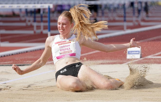 ATHLETICS - Liese Prokop Memorial ST. POELTEN,,04.JUN.26 - ATHLETICS - Liese Prokop Memorial, long jump, women. Image Shows Christiane Krifka (AUT).  GEPAxpictures xWalterxLuger