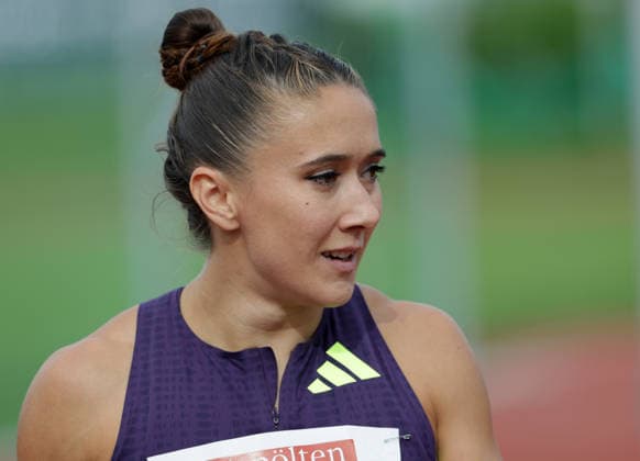 ATHLETICS - Liese Prokop Memorial ST. POELTEN,,04.JUN.26 - ATHLETICS - Liese Prokop Memorial, 100m, women. Image Shows Rebekka Haase (GER).  GEPAxpictures xWalterxLuger