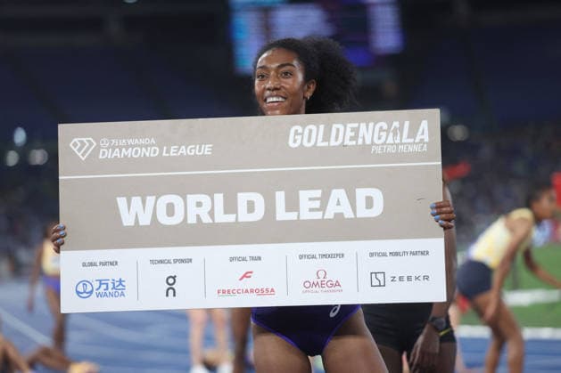 ATHLETICS - Athletics Internationals - Golden Gala Pietro Mennea - Wanda Diamond League Photo by IPA ABACAPRESS.COM85327768 - ROME, Italy - June 4, 2026: Likina AMEBAW win Women s 5000 Metres. The world s top track and field athletes compete at the Golden Gala Pietro Mennea at Rome s Olympic Stadium, the fifth stop of the 2026 Wanda Diamond League season. The prestigious meeting brings together international stars for an evening of elite performances in one of athletics most iconic events. Roma Italy  Copyright: xIPAxSport ABACAx