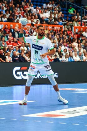 Handball I Herren I Saison 2025 2026 I Bundesliga I 33. Spieltag I HSV Hamburg - HSG Wetzlar I 04.06.2026 Philipp Ahouansou (19, HSG Wetzlar) Copyright: xLobeca RalfxHomburgx