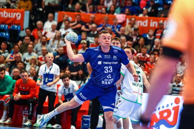 Handball I Herren I Saison 2025 2026 I Bundesliga I 33. Spieltag I HSV Hamburg - HSG Wetzlar I 04.06.2026 Moritz Sauter (33, HSV Hamburg) Copyright: xLobeca RalfxHomburgx