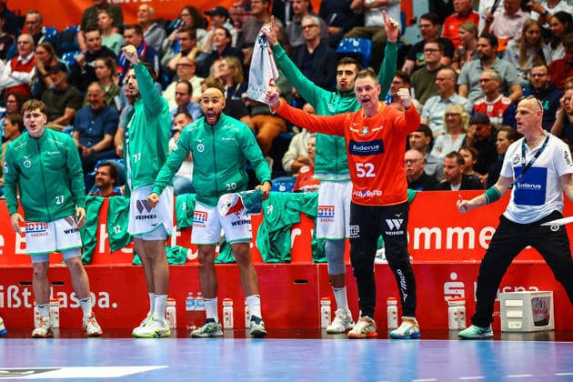 Handball I Herren I Saison 2025 2026 I Bundesliga I 33. Spieltag I HSV Hamburg - HSG Wetzlar I 04.06.2026 Die Spieler von HSG Wetzlar jubeln Copyright: xLobeca RalfxHomburgx