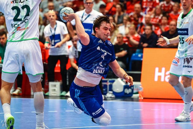 Handball I Herren I Saison 2025 2026 I Bundesliga I 33. Spieltag I HSV Hamburg - HSG Wetzlar I 04.06.2026 Andreas Magaard (4, HSV Hamburg) Copyright: xLobeca RalfxHomburgx