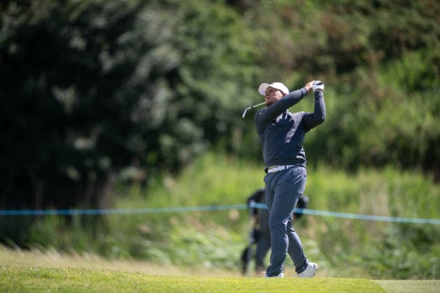 AMSTERDAM, NETHERLANDS - JUNE 04: Mike Toorop of the Netherlands plays his second shot from the fairway of the 3rd hole during the first round of the KLM Open at The International on June 4, 2026 in Amsterdam, Netherlands. Credit: Andy Astfalck NurPhoto Netherlands Copyright: xAndyxAstfalckx