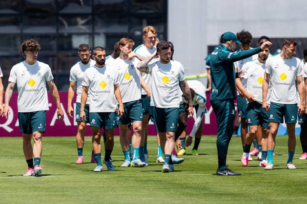SOCCER AUSTRALIA TRAINING, The Socceroos squad during practice at the Soccerroos facility at the Oakland Roots Sports Club in Alameda, California, United States, Thursday, June 4, 2026. ( NO ARCHIVING Alameda California United States  Copyright: xJasonxHenryx 20260605138647936369