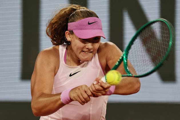 Mirra Andreeva, RUS, during semifinal of 2026 French Open at Roland Garros, Paris, 04 06 2026; -