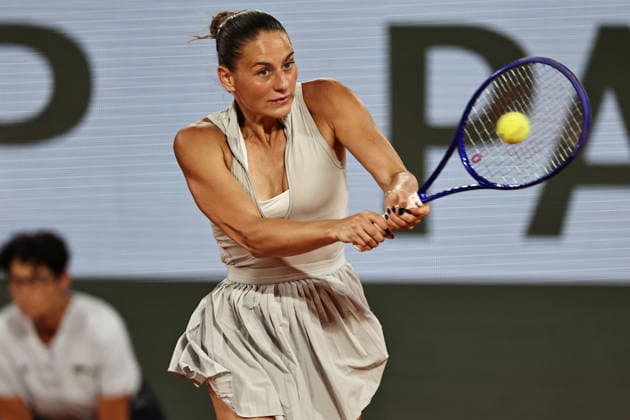 Marta Kostyuk, UKR, during semifinal of 2026 French Open at Roland Garros, Paris, 04 06 2026; -