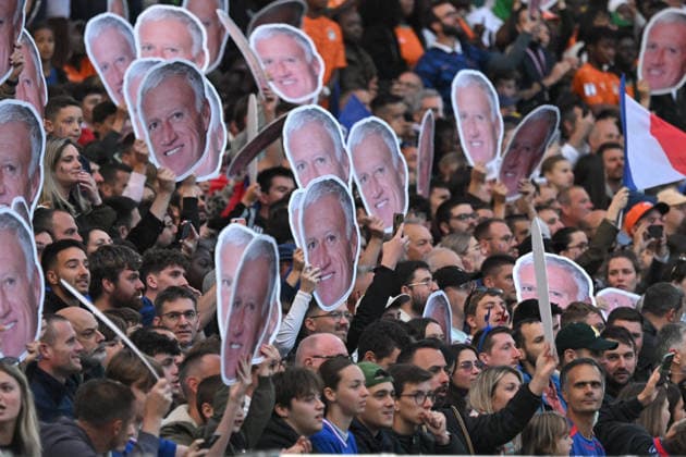 Friendly Match - France v Ivory Coast - FA French supporters cheer for French national football team head coach Didier Deschamps during the friendly football match between France and Ivory Coast at the Beaujoire stadium in Nantes on June 4, 2026. Photo by Firas Abdullah ABACAPRESS.COM Nantes Pays de la Loire France  Copyright: xAbdullahxFiras ABACAx