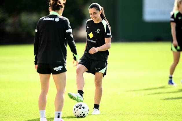 SOCCER MATILDAS TRAINING, Alex Chidiac during a Matildas training session ahead of their International Friendly, Länderspiel, Nationalmannschaft match against Mexico, at Sky Park in Sydney, Friday, June 5, 2026. ( NO ARCHIVING Sydney New South Wales Australia  Copyright: xDANxHIMBRECHTSx 20260605112344116880
