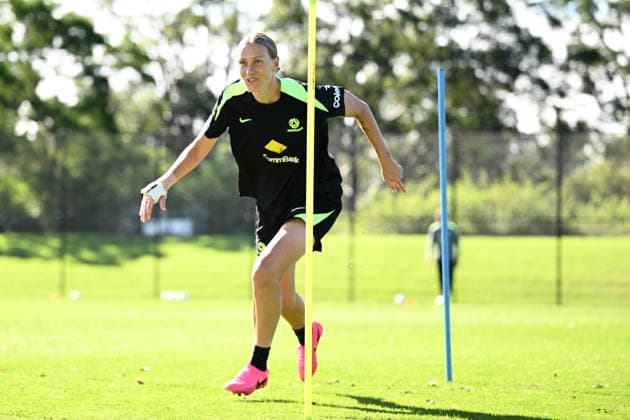 SOCCER MATILDAS TRAINING, Emily van Egmond during a Matildas training session ahead of their International Friendly, Länderspiel, Nationalmannschaft match against Mexico, at Sky Park in Sydney, Friday, June 5, 2026. ( NO ARCHIVING Sydney New South Wales Australia  Copyright: xDANxHIMBRECHTSx 20260605164982812510