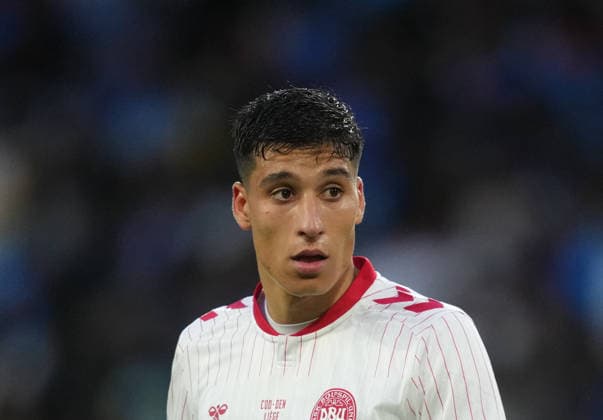 Adam Daghim (Denmark) looks on during DR Congo and Denmark, UEFA International Friendly, Länderspiel, Nationalmannschaft Stade Maurice Dufrasne, Liege, Belgium on June 3, 2026. Thor Wegner DeFodi Images. (Photo by DeFodi Images) - *** Adam Daghim Denmark looks on during DR Congo and Denmark, UEFA International Friendly, Stade Maurice Dufrasne, Liege, Belgium on June 3, 2026 Thor Wegner DeFodi Images Photo by DeFodi Images