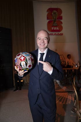 Miami host FIFA World Cup, WM, Weltmeisterschaft, Fussball 2026 committee VIP dinner Featuring: Gianni Infantino Where: Miami, Florida, United States When: 04 Jun 2026 Credit: Seth Browarnik INSTARimages EDITORIAL USE ONLY. NOT FOR USE BY NEWSPAPERS BASED IN THE UK. Copyright: xx instar55749562