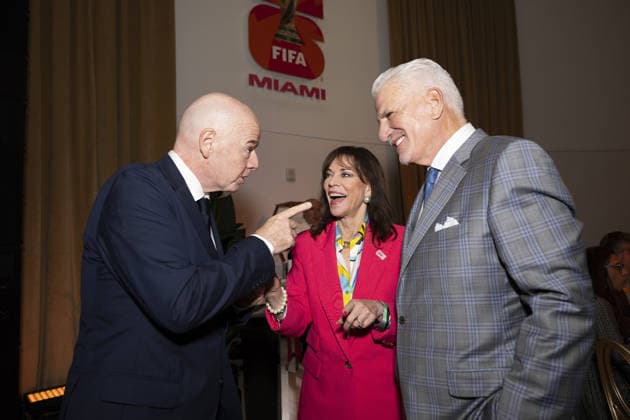Miami host FIFA World Cup, WM, Weltmeisterschaft, Fussball 2026 committee VIP dinner Featuring: Gianni Infantino, Katherine Fernandez Rundle & Rodney Barreto Where: Miami, Florida, United States When: 04 Jun 2026 Credit: Seth Browarnik INSTARimages EDITORIAL USE ONLY. NOT FOR USE BY NEWSPAPERS BASED IN THE UK. Copyright: xx instar55749574
