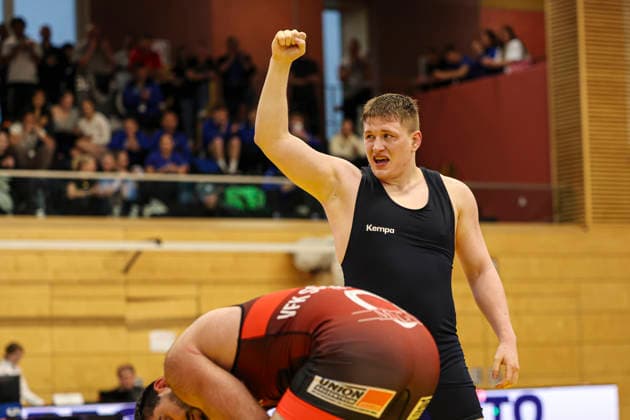 RINGEN - Deutsche Meisterschaften 2026 92kg Finale Oliver Kock (Hamburg) gegen Alen Tamrazov (Pfalz)
