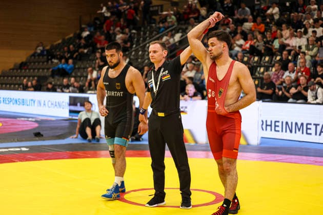 RINGEN - Deutsche Meisterschaften 2026 79kg Freistil Finale - Stas David Wolf (Württemberg) gegen Marat Kardanov (Wolfhagen)