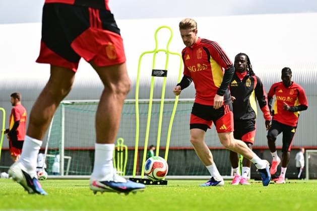 Belgian national football team - FIFA World Cup, WM, Weltmeisterschaft, Fussball 2026 - media activities 05 06 2026 TUBIZE, BELGIUM - JUNE 05 : De Bruyne Kevin forward of Belgium pictured during a training session at the training grounds of the Royal Belgian Football Association ahead of the FIFA World Cup 2026 on June 5, 2026 in Tubize, Belgium, 05 06 2026 Tubize Belgium  Copyright: xPeterxDexVoechtx