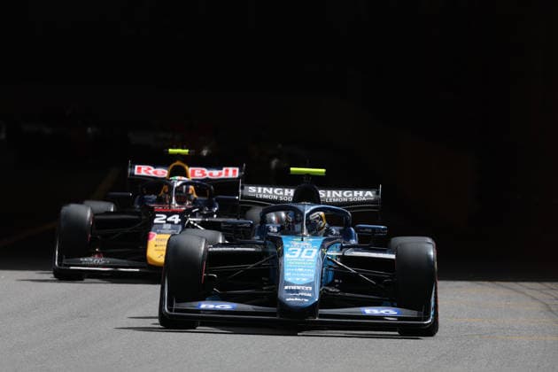 AUTO - FORMULA 3 2026 - MONACO 30 BHIROMBHAKDI Nandhavud (tha), DAMS Lucas Oil, Dallara F3 2025, action and 24 McLAUGHLIN Fionn (irl), Hitech TGR, Dallara F3 2025, action during the 2nd round of the 2026 FIA Formula 3 Championship from June 5 to 7, 2026 on the Circuit de Monaco, in Monte-Carlo, Monaco - Monte-CarloMonaco  Copyright: xEricxAlonsox