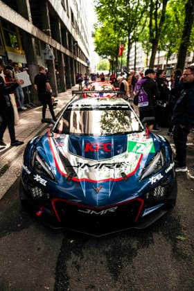 24 HEURES DU MANS 2026 - PESAGE 02 JEFRI IBRAHIM Prince (mas), HANAFIN Lorcan (gbr), GREEN Ben (gbr), TF Corvette Z06 LMGT3.R 20, LM GT3 during Le Pesage of the 24 Hours of Le Mans 2026, 3rd round of the 2026 FIA World Endurance Championship, from June 5 to 6, 2026 on the Place de la RÃ publique in Le Mans, France - Le MansFrance  Copyright: xCharlyxLopezx