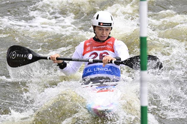 2026 ICF Canoe Slalom World Cup in Prague, Czech Republic, on June 5, 2026. Amalie Hilgertova from Czechia. (CTKxPhoto RomanxVondrous) CTKPhotoP2026060504272  CTKPhotoP2026060504272