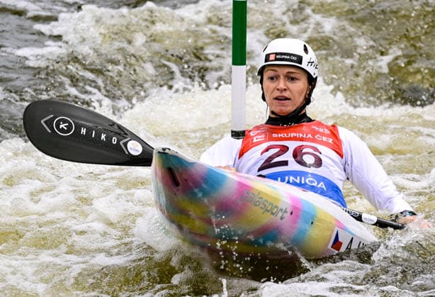 2026 ICF Canoe Slalom World Cup in Prague, Czech Republic, on June 5, 2026. Amalie Hilgertova from Czechia. (CTKxPhoto RomanxVondrous) CTKPhotoP2026060504300  CTKPhotoP2026060504300