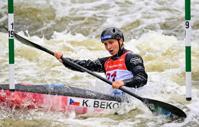 2026 ICF Canoe Slalom World Cup in Prague, Czech Republic, on June 5, 2026. Katerina Bekova from Czechia. (CTKxPhoto RomanxVondrous) CTKPhotoP2026060504357  CTKPhotoP2026060504357