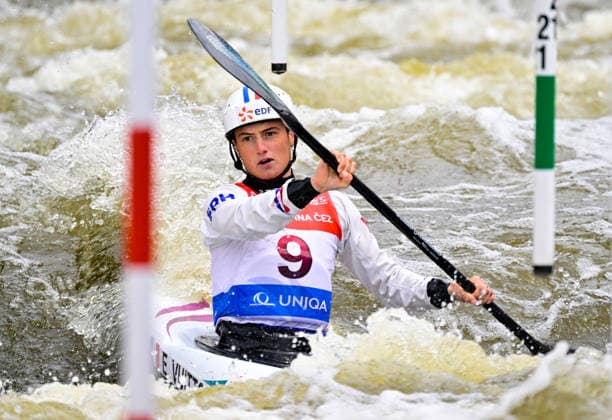 2026 ICF Canoe Slalom World Cup in Prague, Czech Republic, on June 5, 2026. Emma Vuitton from France. (CTKxPhoto RomanxVondrous) CTKPhotoP2026060504440  CTKPhotoP2026060504440