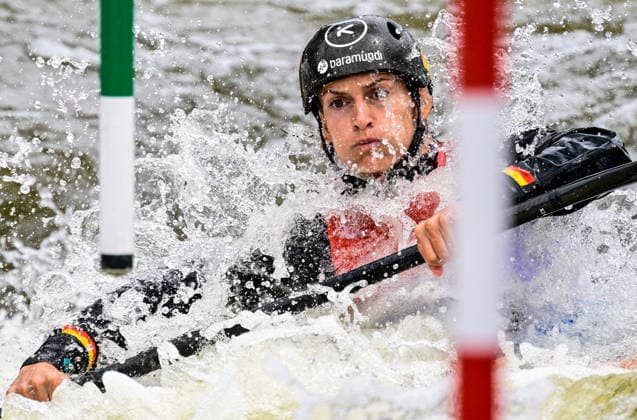 2026 ICF Canoe Slalom World Cup in Prague, Czech Republic, on June 5, 2026. Ricarda Funk from Germany. (CTKxPhoto RomanxVondrous) CTKPhotoP2026060504490  CTKPhotoP2026060504490
