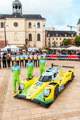 24 HEURES DU MANS 2026 - PESAGE 43 SMIECHOWSKI Jakub (pol), DILLMANN Tom (fra), YELLOLY Nicholas (gbr), Inter Europol Competition, Oreca 07 Gibson 43, LMP2, action during Le Pesage of the 24 Hours of Le Mans 2026, 3rd round of the 2026 FIA World Endurance Championship, from June 5 to 6, 2026 on the Place de la RÃ publique in Le Mans, France - Le MansFrance Copyright: xDPPIx