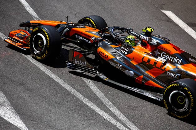 Lando Norris of Great Britain and McLaren , Practice, F1 Grand Prix of Monaco, am 05. June 2026 in Monte Carlo, Monaco. (Foto von Diogo Cardoso DeFodi Images) Lando Norris of Great Britain and McLaren , Practice, F1 Grand Prix of Monaco, Circuit de Monaco on June 5, 2026 in Monte Carlo, Monaco. (Photo by Diogo Cardoso DeFodi Images) -