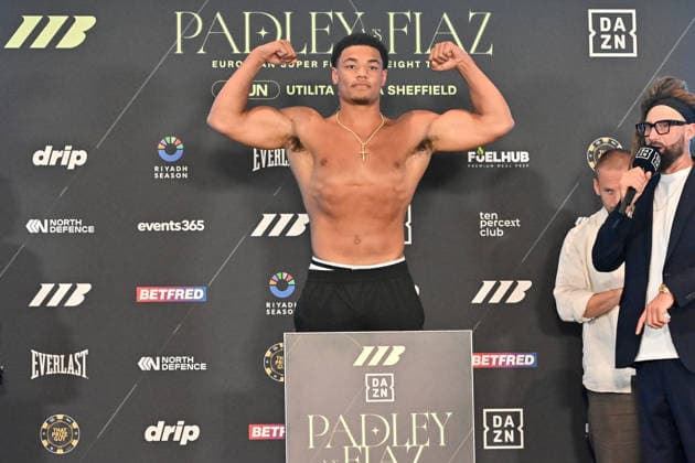 Josh Padley v Aqib Fiaz Weigh-In Leo Atang Weighs In during the Josh Padley v Aqib Fiaz Weigh-In at the Millennium Gallery, Sheffield, England, United Kingdom on 5 June 2026 Credit: Connor McMain Every Second Media Editorial use only. All images are copyright Every Second Media Limited. No images may be reproduced without prior permission. Copyright: xIMAGO EveryxSecondxMediax ESM-2022-0024 ConnorxMcMainx xEveryxSecondxMediax