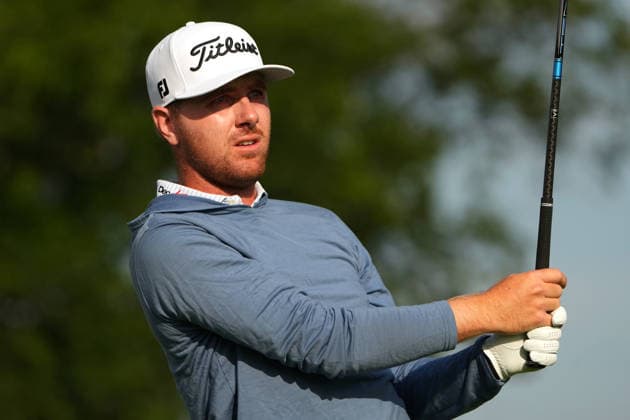 DUBLIN, OH - JUNE 05: Ryan Gerard of United States plays his shot from the first tee during second round of the Memorial Tournament on June 05, 2026 at the Muirfield Village Golf Club in Dublin, Ohio. (Photo by Jason Mowry Icon Sportswire) GOLF: JUN 05 PGA, Golf Herren the Memorial Tournament presented by Workday EDITORIAL USE ONLY Icon260605006
