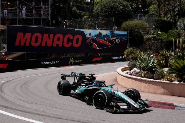 F1 - MONACO GRAND PRIX 2026 63 RUSSELL George (gbr), Mercedes AMG F1 Team W17, action during the Formula 1 Grand Prix de Canada 2026, 6th round of the 2026 Formula One World Championship, WM, Weltmeisterschaft from June 5 to 7, 2026 on the Circuit de Monaco, in Monte-Carlo, Monaco - Monte-CarloMonaco  Copyright: xDPPIx