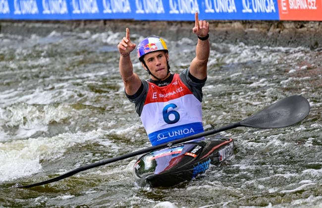 2026 ICF Canoe Slalom World Cup in Prague, Czech Republic, on June 5, 2026. Jakub Krejci from Czechia. (CTKxPhoto RomanxVondrous) CTKPhotoP2026060505238  CTKPhotoP2026060505238