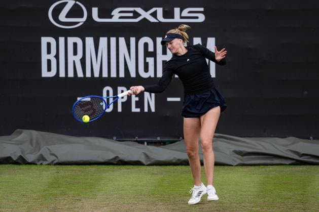 RECORD DATE NOT STATED 5th June 2026; The Edgbaston Priory Club, Birmingham, Midlands, England; 2026 Lexus Birmingham Open Tennis, Day Seven; Ashlyn Krueger (USA) plays a forehand in her quarter final match against Taylah Preston (AUS) GodfreyxPitt