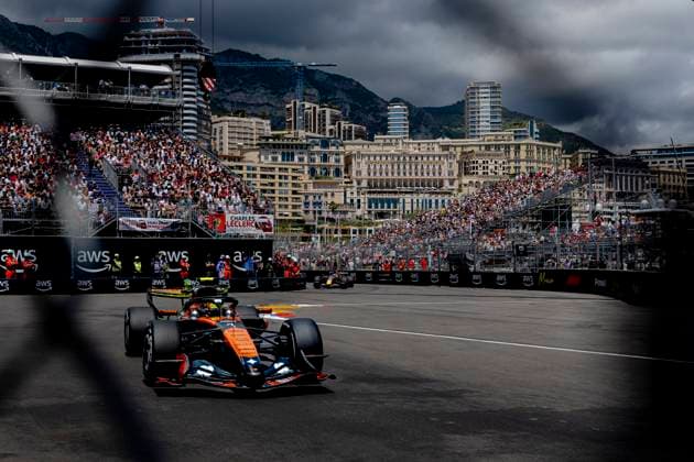 MONACO - Formula 1 driver Lando Norris of McLaren Mastercard Formula 1 Team during the Formula 1 Monaco Grand Prix on the Monaco Street Circuit on June 5, 2026 in Monaco, Monaco. (Photo by DeFodi Images) -