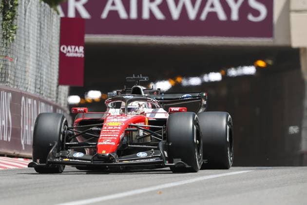 Charles Leclerc (Scuderia Ferrari HP 16) kommt aus dem Tunnel, 1 Freies Training, Grosser Preis von Monaco, Motorsport, Herren, Formel 1, 05.06.2026 Monte Carlo Monaco MCO