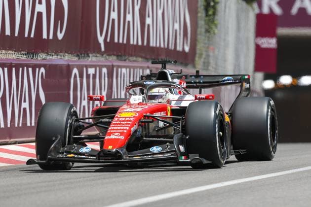 Charles Leclerc (Scuderia Ferrari HP 16) kommt aus dem Tunnel, 1 Freies Training, Grosser Preis von Monaco, Motorsport, Herren, Formel 1, 05.06.2026 Monte Carlo Monaco MCO