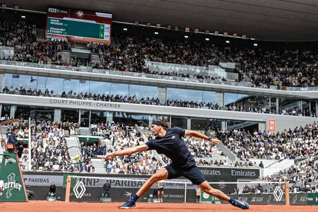 Tennis -Internationaux de France - Roland Garros 2026 - ITF - 05 06 2026 - Tennis -Internationaux de France - Roland Garros 2026 - ITF - 05 06 2026 - demi finale Alexander Zverev Allemagne contre Jakob Minsik republic Tcheque - ParisFrance  Copyright: xChryslenexCaillaud Psnewzx