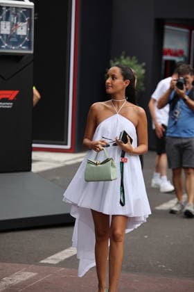 05.06.2026, Circuit de Monaco, Monte Carlo, Formel 1 Louis Vuitton Grand Prix Monaco 2026 ,im Bild Alexandra Saint Mleux, Frau von Charles Leclerc (MCO), Scuderia Ferrari HP (Photo by Alessandro Martellotta Hasan Bratic DeFodi Images) -