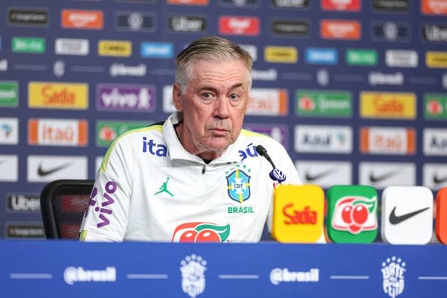 Carlo Ancelotti, coach of the Brazilian national team, Nationalteam meets with journalists at The Ridge Carlo Ancelotti, coach of the Brazilian national team, meets with journalists at The Ridge hotel in the city of Basking Ridge this Friday, June 5, 2026. BASKING RIDGE NJ UNITED STATES Copyright: xWilliamxVolcovx