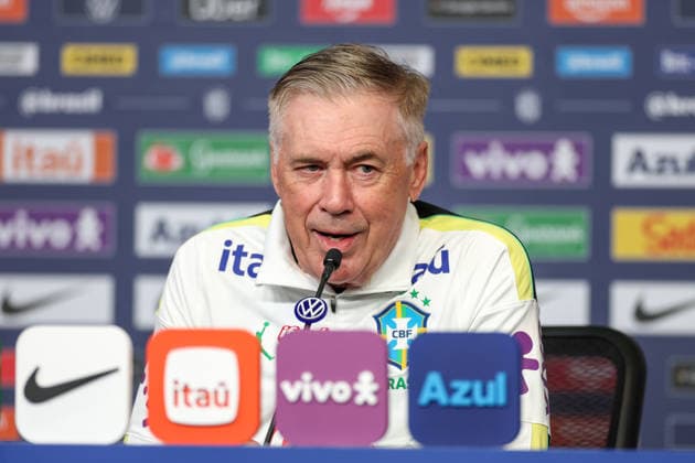 Carlo Ancelotti, coach of the Brazilian national team, Nationalteam meets with journalists at The Ridge Carlo Ancelotti, coach of the Brazilian national team, meets with journalists at The Ridge hotel in the city of Basking Ridge this Friday, June 5, 2026. BASKING RIDGE NJ UNITED STATES Copyright: xWilliamxVolcovx