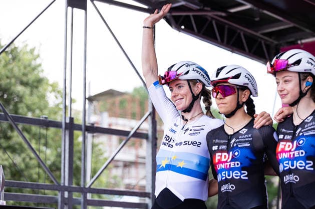 37th Giro d Italia Women 2026 - Stage 7 Demi Vollering of FDJ UNITED - SUEZ competes during Stage 7 of the 37th Giro d Italia Women, a 159km stage from Sorbolo Mezzani to Salice Terme, in Italy, on June 5, 2026. Sorbolo Mezzani Italy  Copyright: xTommasoxBerardix originalFilename:berardi-37thgiro260605_npZqA.jpg