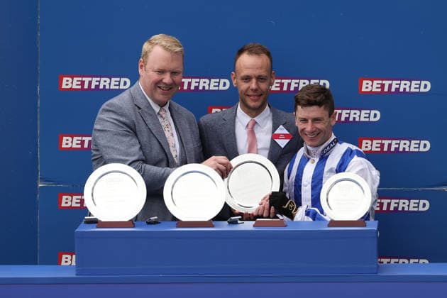 Seagulls Eleven (J. Oisin Murphy T. Hugo Palmer) wins The Betfred Doomed Stakes during The Oaks Meeting at Epsom Racecourse, Epsom, UK on 5 June 2026. Copyright: xKenxSparksx 45040034